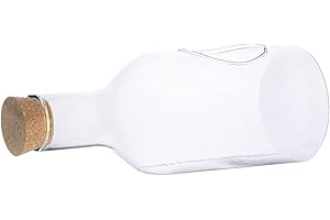 Landare Terrario Piante - Terrarium Vetro con Piante - Vaso Vetro Trasparente - Terrarium Vetro - Terrario Vetro - Terrario Piante Vetro - Vaso per Terrarium (14 x 33 cm)