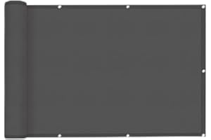 SUNNY GUARD Frangivisto Balcone 100x500cm Protezione Balcone Privacy,Protezione UV,Antivento e Impermeabile Ringhiera Copertura per Giardino terrazza con Fascetta,Antracite
