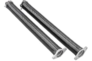 Ausla 2 Muelles de Torsión para Puerta de Garaje de 2 Pulgadas, Hechos de Bobina de Acero y Barril de Aluminio, Mínimo 18.000 Ciclos para Reemplazo e Instalación Familiar (11x70cm)