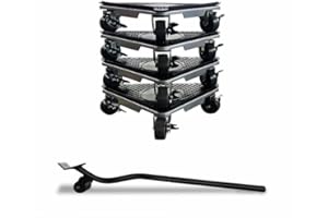 BAI YOU MEI BYM Möbel Transportroller Set, Tragkraft 1200 KG, Möbeltransport Set mit Möbelroller, Umzugshelfer möbeltransportrollen mit Lastenheber,