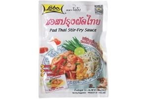 GÉNÉRIQUE Pad Thai Stir Fry Sauce - Bouillon Aromatique pour Sauce sauté Pad Thai - Assaisonnement pour Soupe et Plats Asiatiques - Compatible avec Lobo - 120g