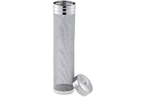 Graootoly Beer Dry Hopper Filter,300 Micrometre Mesh Stainless Steel Hop Strainer, Homebrew Beer & Tea Kettle Brew Filter