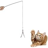 Jooks Lustige Interaktive Katzenspielzeug Katze Stick PET Spielzeug Katze mit Feder Katze Spielzeug Spielen
