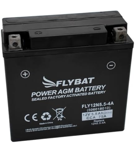 YUASA Motorrad Batterie 12N5-3B - 12V Blei-Säure Batterie Für Yamaha Modelle