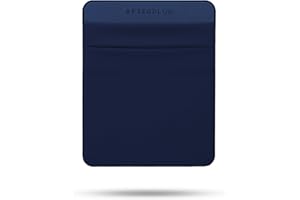 Afterplug Pochette adhésive à 2 Compartiments pour Ordinateur Portable, Compatible avec Disque Dur Externe 2,5", SSD, Magic Mouse, câble USB et Plus - Bleu