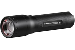 Ledlenser C7R klassisk LED-ficklampa uppladdningsbar, 1 000 lumen superljus ficklampa, 3 lägen, justerbart fokus, vattentålig