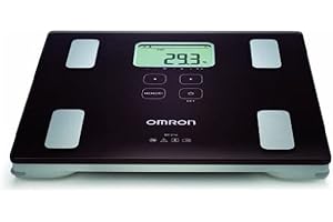 OMRON Healthcare Pèse-personne BF214 avec moniteur de composition corporelle 32.5cm x 4.5cm x 32.5cm