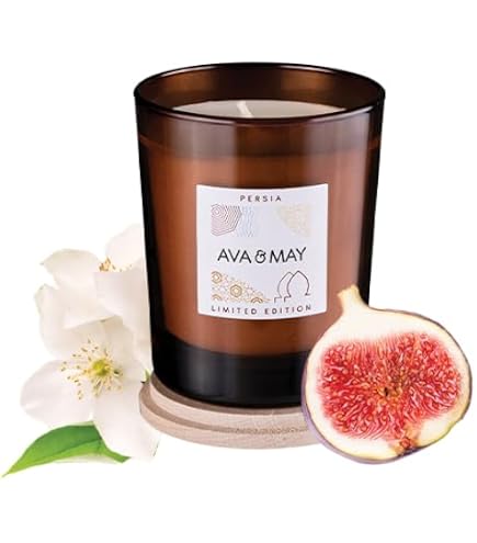 Set di candela cera di soia e diffusore di ancia profumati cioccolato