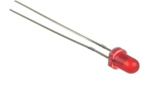 TECNOSTORE Lot de 10 LED 5 mm lumière rouge diffuse à haute luminosité