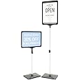 Infomate FRA Frame Pocket Adjustable A4 Display Stand with Floor Base – Vertical & Horizontal Paper Holder.