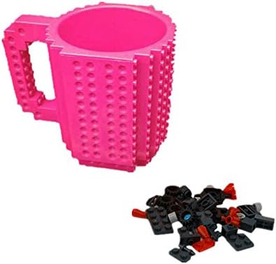 RENNICOCO Build-On Brick Mug Coffee Cup DIY Creative Building Blocks Coffee Tea Beverage Drinking Funny Gift