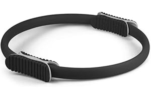 WELLDER Super Grip Anello Cerchio Magico Yoga Pilates Fitness Palestra Ring Nero Rosa Azzurro Uomo Donna 37CM