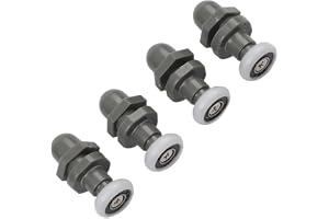 Legering enkla duschrullar 4 st tyst glidning (19 mm)