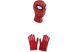 BSNRDX Super Mask, Spider Mask for Kids Adult Halloween Mask Spider Masks Teenagers Boys Spider Cosplay Headgear Full Face Head Covering Carnival Halloween Movie Role-Playing Costume Props