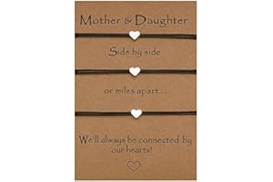 LUODAN 3 pezzi Braccialetti Amicizia Braccialetti Da Coppia Di Amicizia A Lunga Distanza Promesse Braccialetti Uguali Per Le Signore Pairs Migliori Amici Madre Figlia