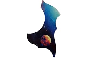 Alnicov 1 plaque de protection autocollante universelle pour guitare acoustique folk, planète