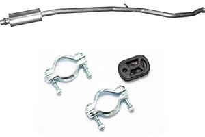 POLM-OSTR Auspuff Mittelschalldämpfer Mitteltopf + Montageware Ersatzteil (siehe Artikelbeschreibung) (passend für das angegebene Fahrzeug,siehe Artikelbeschreibung)