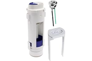 Taps2Traps - Replacement Twico Toilet Flush Valve, Button Set & Bridge Replacement for Geberit, Ideal Standard