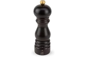 PEUGEOT - Paris u'Select 18 cm Salt Mill - 6 Predefined Grind Settings - Powdered Salt Innovation, Zirlion Mechanism - PEFC-Certified Wood - Made in France - Chocolate Finish