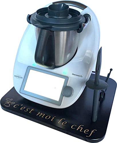 Planche Coulissante Pour Thermomix TM6 Et TM5 - En Bois, Antidérapante, Anti-vibration, Protège Le Plan De Travail - 2