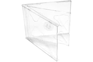 Vision Media 5 X Double CD Jewel Case Clear Tray- 10.4mm Spine