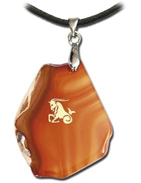 Amulett Talisman Anhänger / Achat - Sternzeichen Steinbock - 22 Dezember - 20 Januar
