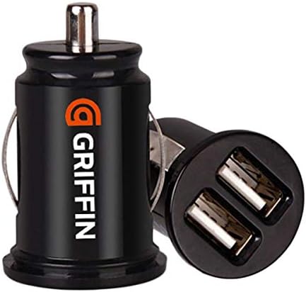 Fashion Dual USB Car Charger, Flush Fit Dual Port USB Car Charger with 24W/4.8A Output for iPhone Xs/Max/XR, iPad Pro/Mini, Samsung Galaxy Note9 and More