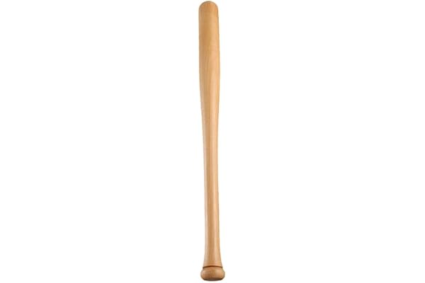 Kybbe Batte De Baseball en Bois Dur Naturel pour Hardball et Softball - Avec Bandeau pour Adulte et Jeunesse - Sports De Plein Air et Fitness