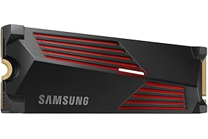 SAMSUNG - 990 PRO - Disque SSD Interne - 4 To - Avec dissipateur - PCIe 4.0 - NVMe 2.0 - M2 2280 - Jusqu'a 7450 Mo/s (MZ-V9P4T0G