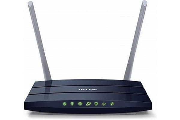 TP-Link Routeur 1200 Mbps Wi-Fi Gigabit Bi-Bande: 300 Mbps en 2.4 GHz, 867 Mbps en 5 GHz, 5 ports Ethernet, 1 port USB 2.0 (Archer C50) Blanc