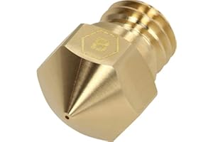 BROZZL MK10 Düse Messing 0,8mm Durchmesser für Wanhao Duplicator, Flashforge Creator Pro, Qidi Tech I UVM