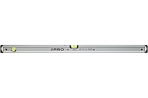 PRO600 Livella a Bolla con magneti 100cm Anodizzata - Durezza 9 sulla scala Mohs - Profilo Ergonomico e Sistema ERS+ (Easy Reading System) - Tappi di chiusura antiurto - Colore Argento