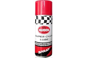WLADOIL Grasa adhesiva en spray Super Chain Lube para moto, resistente al agua, 400 ml