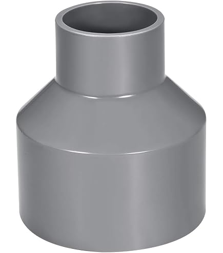 Raccord Réducteur PVC DWV TOP-VIGOR 40mm X 75mm - Adaptateur Tuyau Étanche Gris Pour Plomberie, Drainage Et Systèmes D'Eau