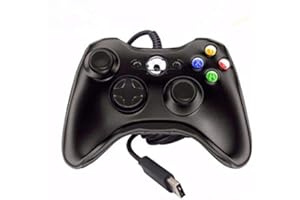 HpyAlwys Manette de jeu filaire USB Xbox 360 pour Microsoft Xbox 360 PC Windows UK