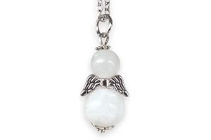 GENERICO TENET - CIONDOLO ANGELO CUSTODE IN PIETRA DURA MINERALE