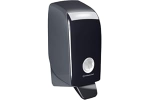 ‎KIMBERLY-CLARK PROFESSIONAL Kimberly-Clark Professional Seifenspender 7173 – 1 x wandmontierter Seifenspender Schwarz (Nachfüllmenge 1 L), 1 Ltr