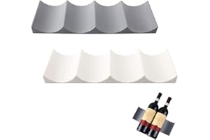 TRABAG 2 Stück Flaschenhalter Kühlschrank, Flaschenregal Kühlschrank, Kühlschrank Organizer Flaschen, Flaschenregal, Weinregal für Tisch Pantry Cabinet Bier Halter Trinkflaschen Kühlschrank Speisekammer