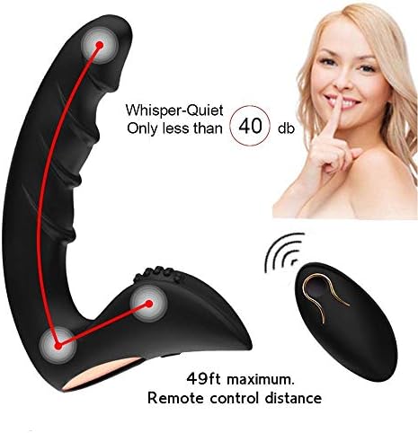Vibrating Anal Vibrator Prostate Massager Anal Butt Plug P-spot Stimulator, Anal Sex Toys Perineum Massager with Upgraded Remote Control Adult Sex Toys for Men Masturbation Couples