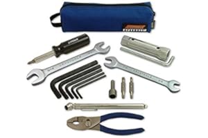 Custom Chrome Kit Attrezzi Chiavi Pollici Fisse Esagonali Soccorso Pronto Uso Borsa Speedkit HD CruzTOOLS Utensili da Lavoro Manutensione Auto e Moto Americane Compatibile con HARLEY Chiave Candela