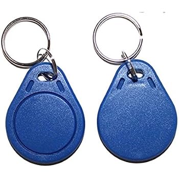 Mifare Classic 1K Blue Keychain RFID Tags - 10 Pack