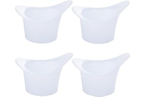 SMARTMASTER Eye Wash Cup Silicone Eye Bath Cup Non Sterile Eye Flush Cups Silicone Eye Wash Cup 8ml Non Sterile Eye Bath Cup 4Pcs Eye Flush Cups Eye Bath and Eye Wash for Refreshing Cleaning Tired Eyes