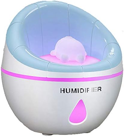 Sofa Essential Oil Diffuser USB Aromatherapy Diffuser Cool Ultrasonic Humidifier Aroma Warm Light RGB Night Lights Anion Timing Function and Mechanical for Home Spa Bedroom Baby Room Women,Blue