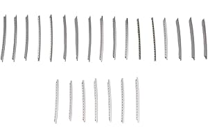 QOXEZY Nickel Silver Guitar Fret Wires 24pcs Set for Acoustic & Electric Guitars, Crown Widths 2 4MM, 2 7MM, 2 9MM (2.7mm)