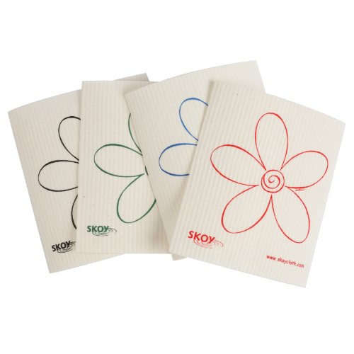 SkoyCleaning Cloth, White, 7 x 8-Inch[Amazon-developed Certification] Compact by Design