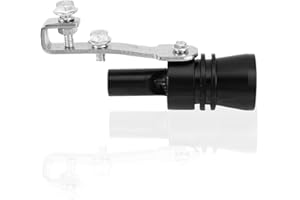 TERISASS Sound Marmitta Auto, Fischietto di Scarico Exhaust Turbo Auto Fischio del tubo di scarico del veicolo dell'automobile della lega di alluminio del fischio di Turbo Fischio del Turbo modificato (Nero)