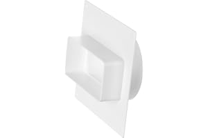 LIRAST Ø 100 mm – 110x55mm Placca per Passaggi a Muro da Tubo Rettangolare a Tondo