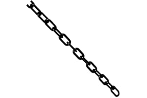 TRUE PRODUCTS 25m x 6mm Plastic Barrier Chain Link Safety Decorative Garden Fence - Black