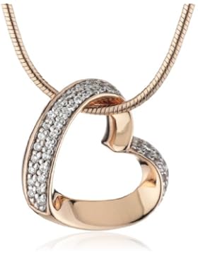 Esprit Damen Halskette Silber vergoldet rhodiniert Zirkonia ESNL91579C420