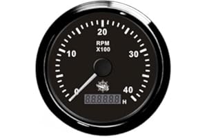 OSCULATI Compte-Tours 0-4000 tpm Noir/Noir